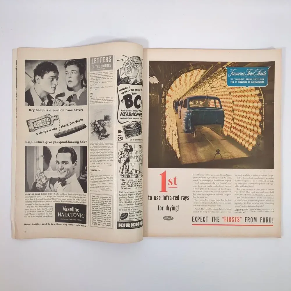 LIFE Magazine April 2, 1945 Sub-Deb Clubs WWII Era Coca-Cola Ad Time Inc.